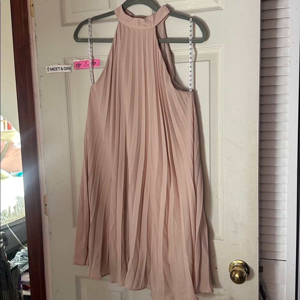Missguided Pleated Halter Dress